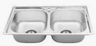 Chậu inox s76s sơn chống ồn
