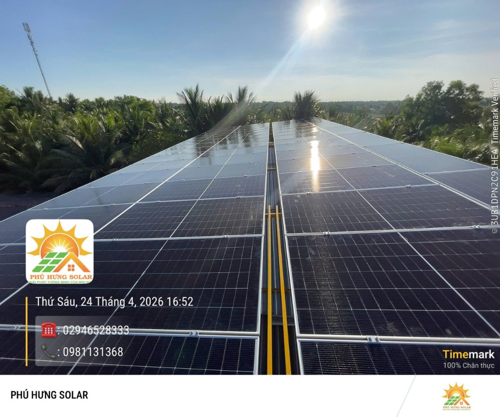 Hệ thống điện mặt trời Phú Hưng Solar